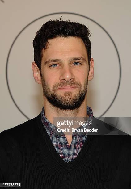 Actor Justin Bartha attends GQ X Lacoste Celebrate Sport pop-up shop opening in NYC hosted by Paul Wesley on October 23, 2014 in New York City.