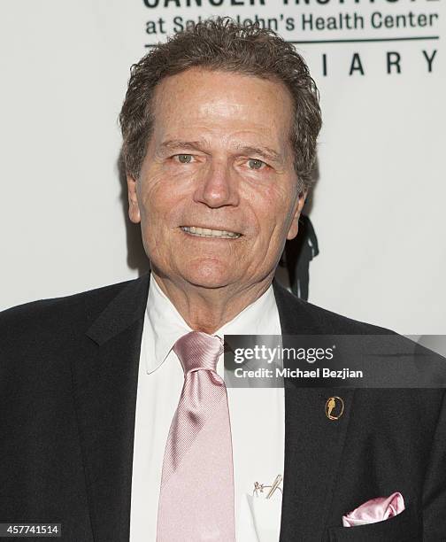 Patrick Wayne arrives at the John Wayne Cancer Institute Luncheon at the Beverly Wilshire Four Seasons Hotel on October 23, 2014 in Beverly Hills,...