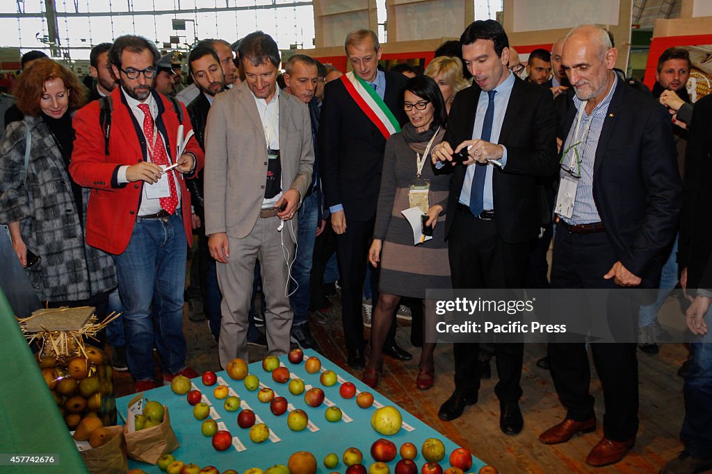 Fourth from the left, Mayor Piero Fassino during the...