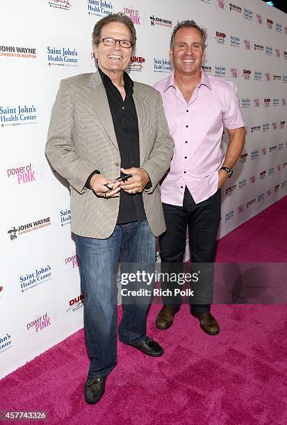 Actors Patrick Wayne and Ethan Wayne attend Power of Pink 2014 Benefiting the Cancer Prevention Program at Saint John's Health Center at House of...