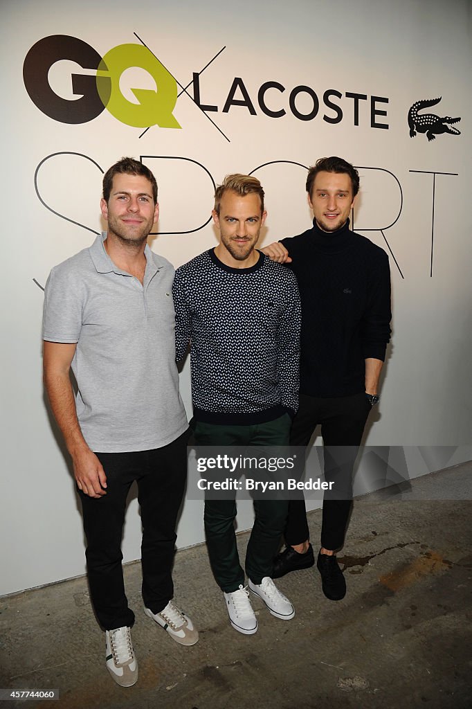 GQ X Lacoste Celebrate Sport Pop-Up Shop Opening In NYC Hosted By Taye Diggs And Taylor Kitsch