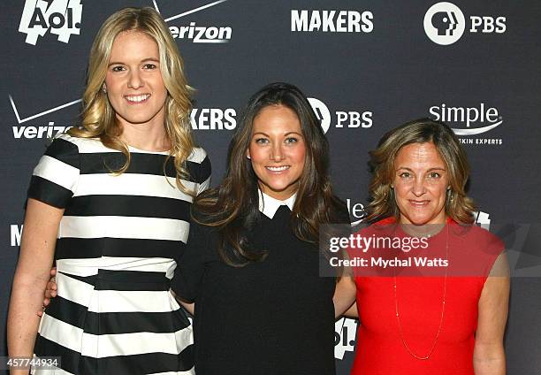 Writer Samantha Leibovitz, Senior VP & GM of Womens Content and Lifestyle Brands, AOL, Maureen Sullivan and Executive Producer Dyllan McGee attend...