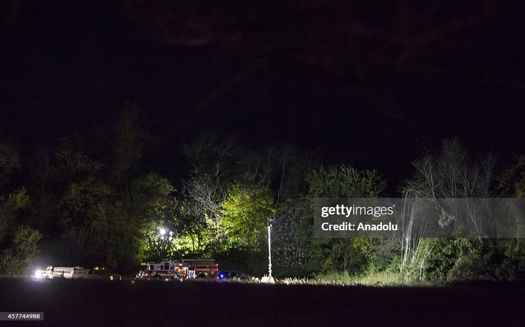 Plane-helicopter collision near Frederick Municipal Airport in United States