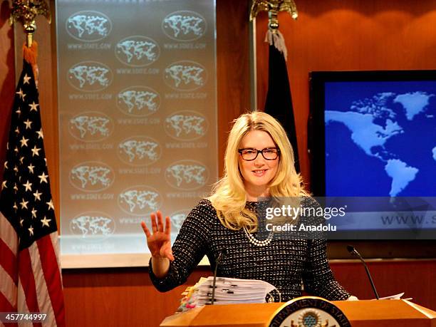 Deputy Department Spokesperson Marie Harf answers the questions about the corruption and bribery investigation led by Istanbul police at daily press...