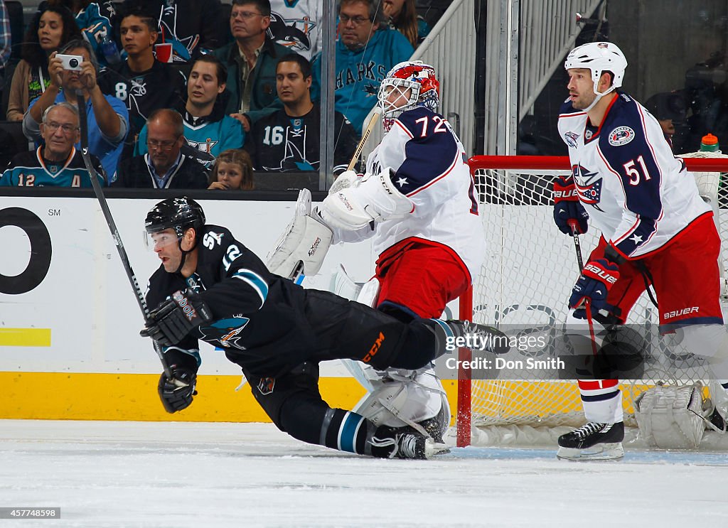 Columbus Blue Jackets v San Jose Sharks