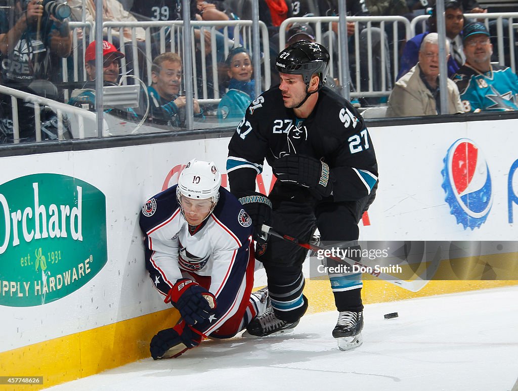 Columbus Blue Jackets v San Jose Sharks