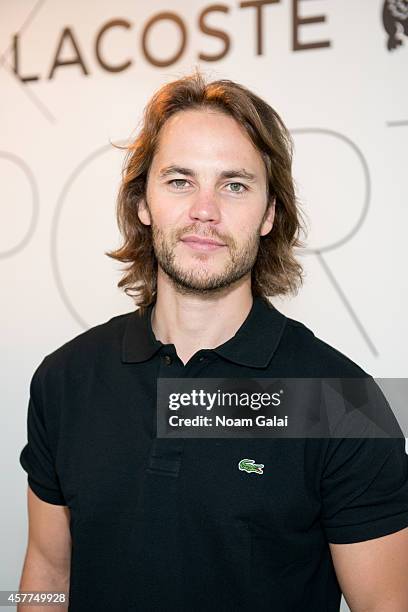 Actor Taylor Kitsch attends the GQ x LaCoste Sport Pop-Up on October 23, 2014 in New York City.