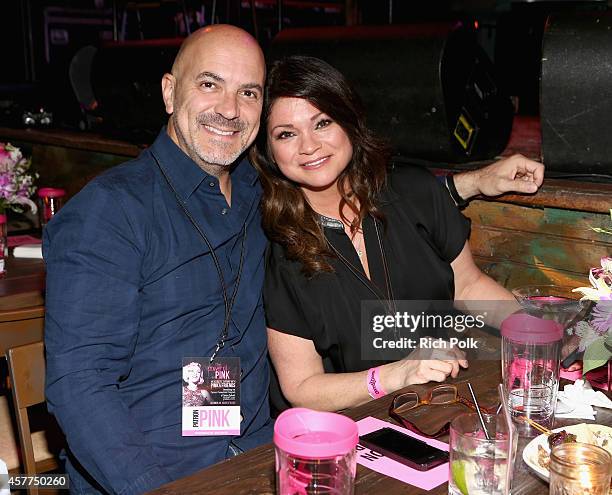 Tom Vitale and actress Valerie Bertinelli attend Power of Pink 2014 Benefiting the Cancer Prevention Program at Saint John's Health Center at House...
