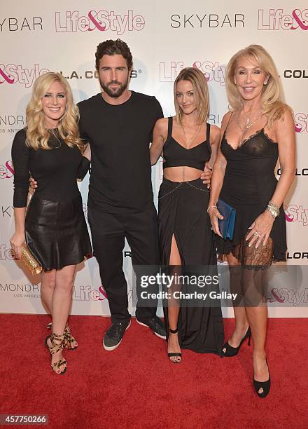 Tv Personalities Heidi Montag, Brody Jenner, Kaitlynn Carter, and Linda Thompson attend Life & Style Weekly's 10 Year Anniversary party at SkyBar at...