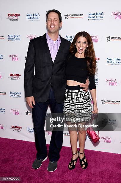 Michael Hess and dancer Samantha Harris attends Power of Pink 2014 Benefiting the Cancer Prevention Program at Saint John's Health Center at The...