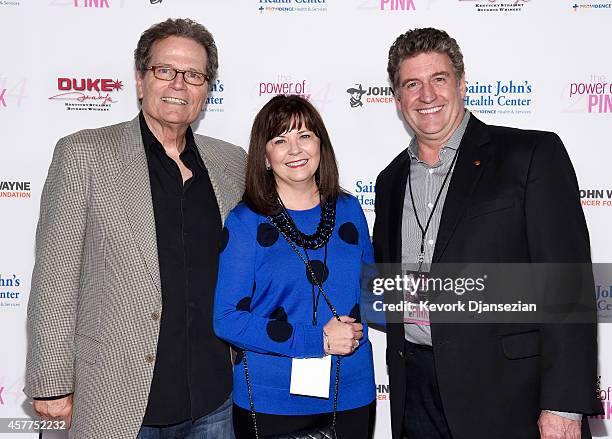 Actor Patrick Wayne , Jane Loh and Marcel Loh, chief executive of Providence Saint John's Health Center, attend Power of Pink 2014 Benefiting the...