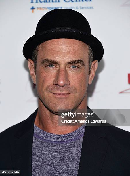 Actor Christopher Meloni arrives at the 2014 Power Of Pink: An Acoustic Evening With P!nk And Friends event at The House of Blues Sunset Strip on...