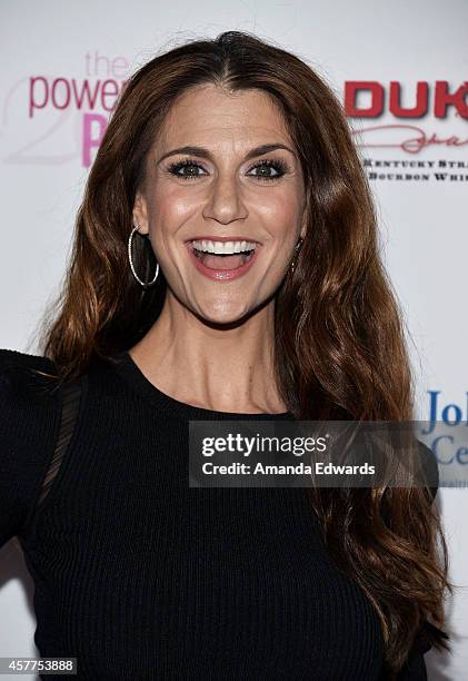 Television personality Samantha Harris arrives at the 2014 Power Of Pink: An Acoustic Evening With P!nk And Friends event at The House of Blues...
