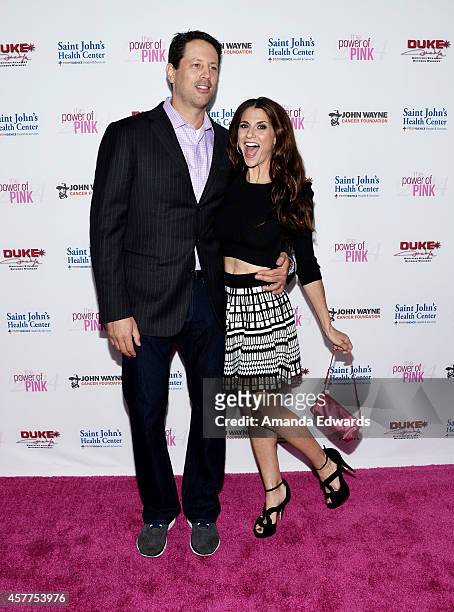 Television personality Samantha Harris and her husband Michael Hess arrive at the 2014 Power Of Pink: An Acoustic Evening With P!nk And Friends event...