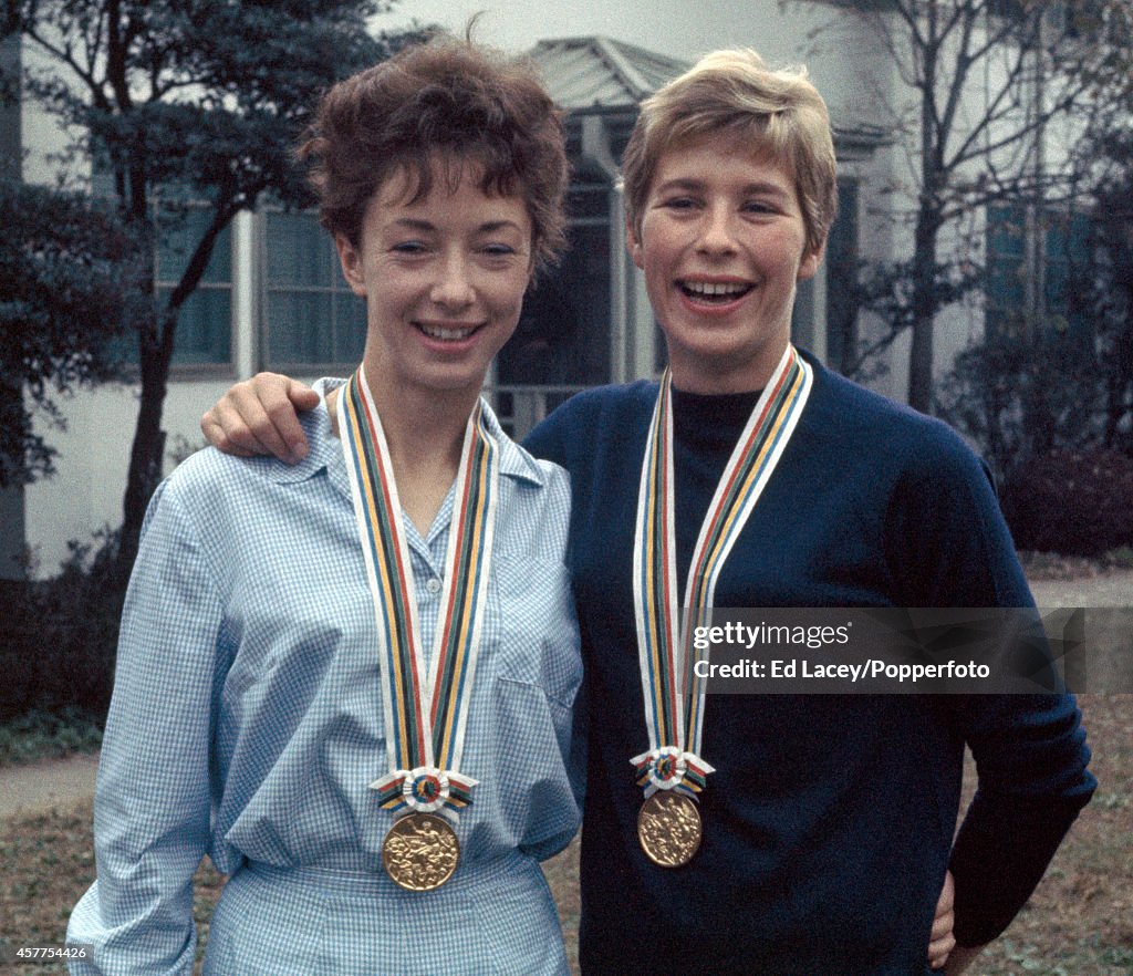 Ann Packer And Mary Rand At XVIII Summer Olympics