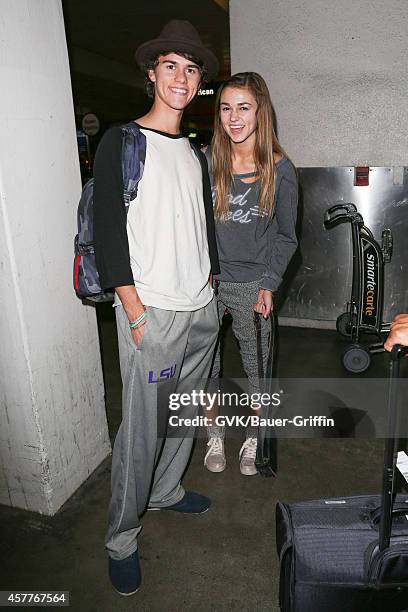 John Luke Robertson seen at LAX on October 23, 2014 in Los Angeles, California.