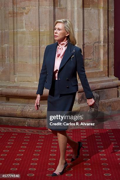 Ana Gamazo attends an audience at the Reconquista Hotel during the Principe de Asturias Awards 2014 day 2 on October 24, 2014 in Oviedo, Spain.