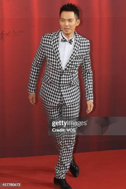 Actor Wallace Chung attends Anhui TV Drama Awards Ceremony at the Communication University of China on December 18, 2013 in Beijing, China.