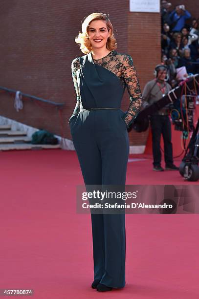 Lily Costner on the Red Carpet during the 9th Rome Film Festival at Auditorium Parco Della Musica on October 24, 2014 in Rome, Italy.