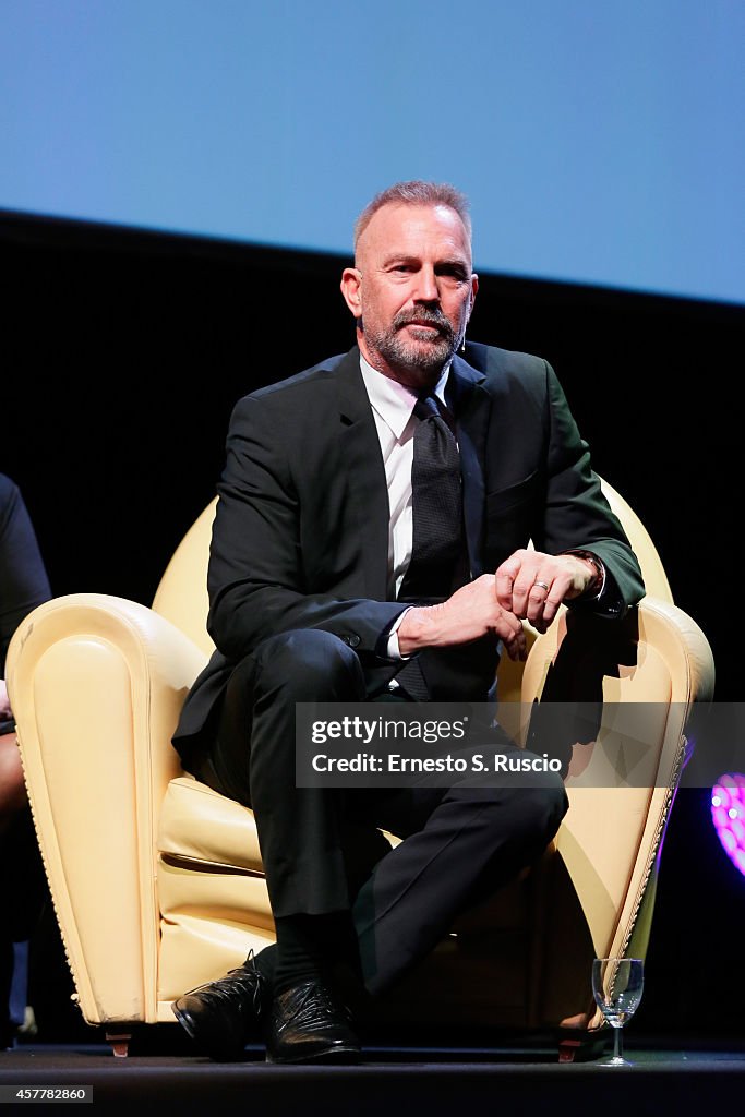 Kevin Costner Meets The Audience and Unicef Plate - The 9th Rome Film Festival