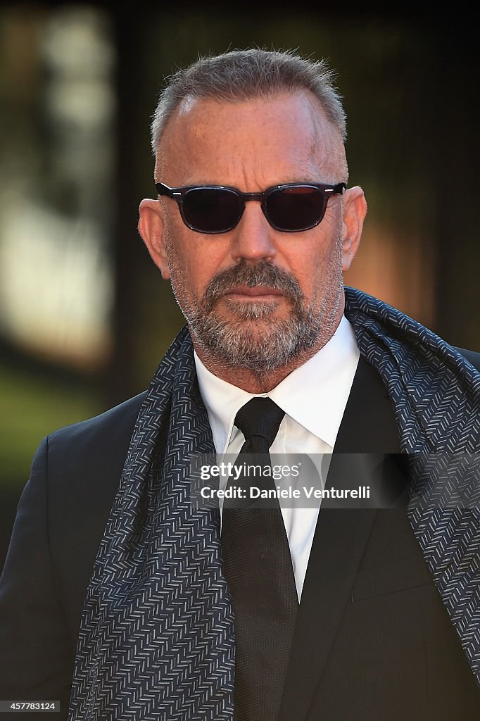 Kevin Costner On the Red Carpet - The 9th Rome Film Festival