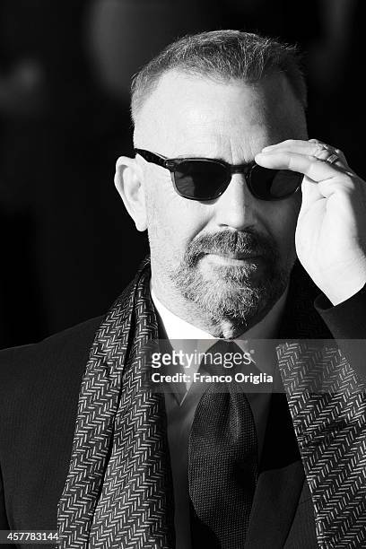 Kevin Costner attends the Red Carpet during the 9th Rome Film Festival on October 24, 2014 in Rome, Italy.