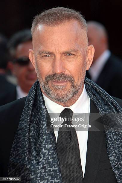 Kevin Costner attends the Red Carpet during the 9th Rome Film Festival on October 24, 2014 in Rome, Italy.