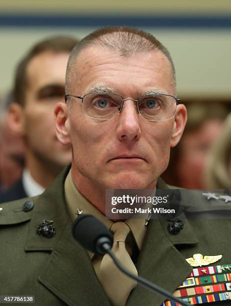 Maj. Gen. James Lariviere, deputy director of political-military affairs for the Joint Staff, appears before the House Oversight and Government...