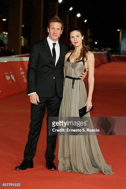 Simon Merrells and Ana Ularu attend the 'Index Zero' Red Carpet during the 9th Rome Film Festival on October 24, 2014 in Rome, Italy.