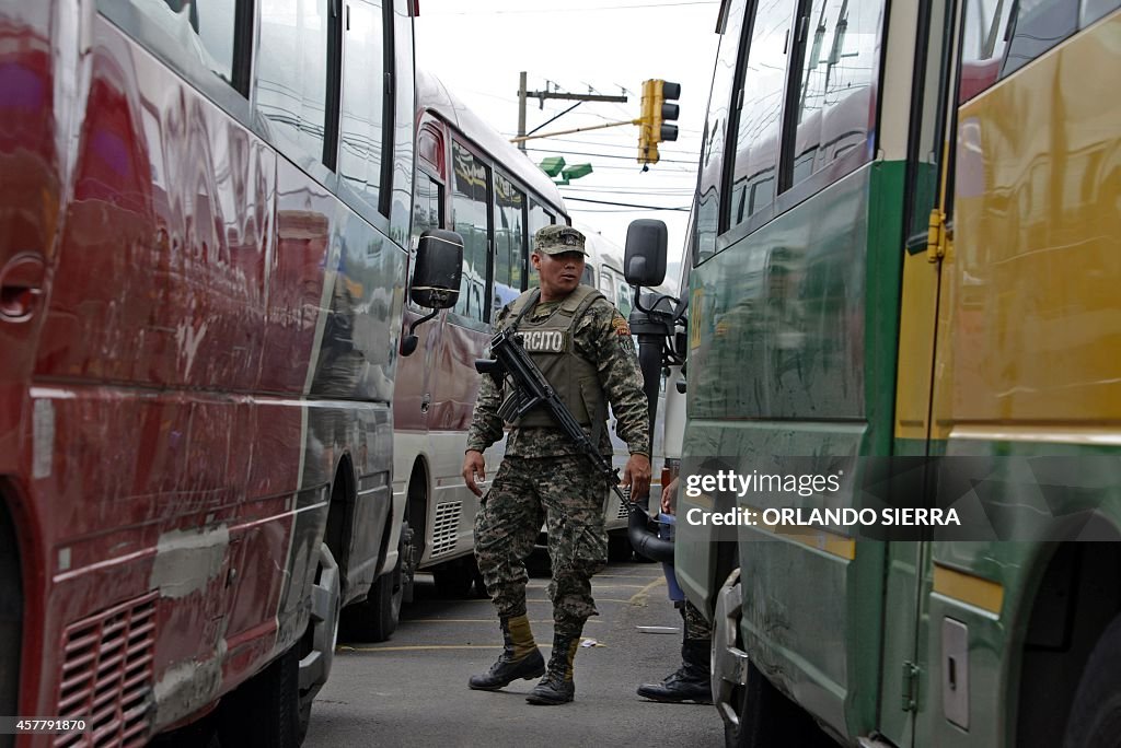 HONDURAS-SECURITY-ARMY-TRANSPORT