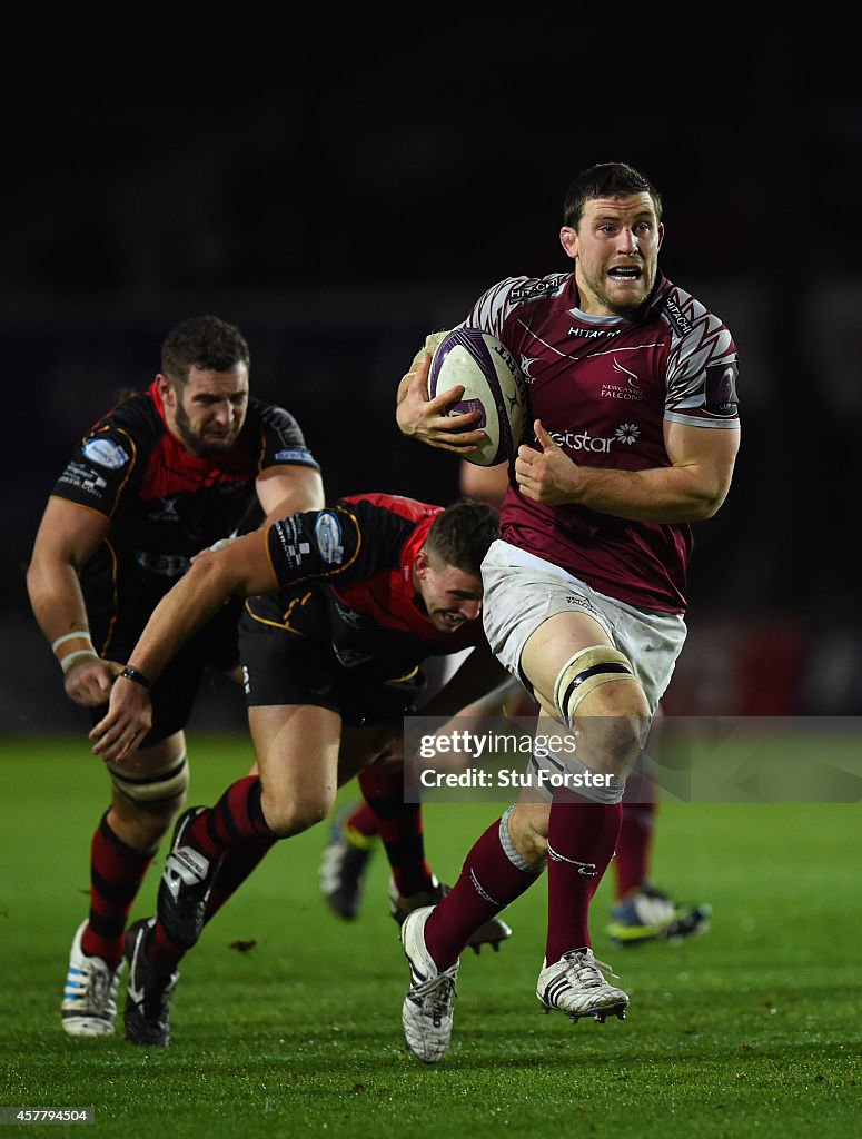 Newport Gwent Dragons  v  Newcastle Falcons - European Rugby Challenge Cup