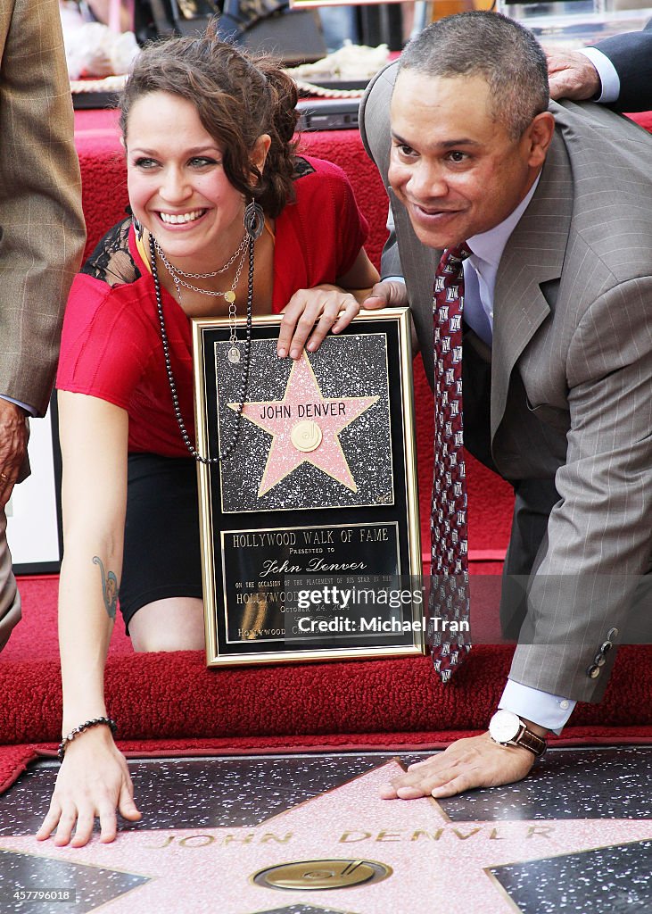 John Denver Honored With Star On The Hollywood Walk Of Fame