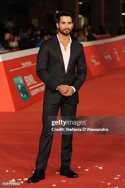 Shahid Kapoor attends the 'Haider' Red Carpet during the 9th Rome Film Festival on October 24, 2014 in Rome, Italy.