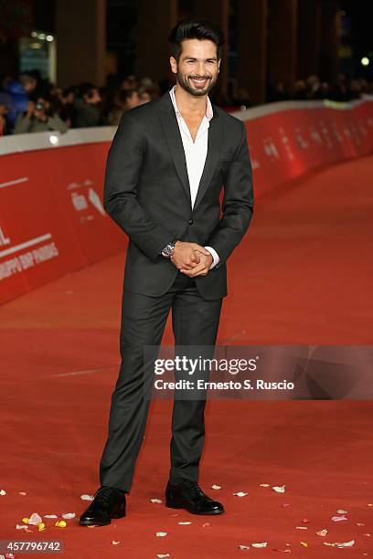 Shahid Kapoor attends the 'Haider' Red Carpet during the 9th Rome Film Festival on October 24, 2014 in Rome, Italy.