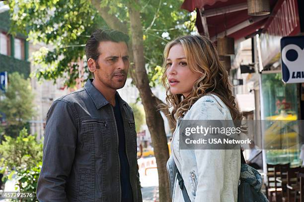 Trigger Cut" Episode 511 -- Pictured: Oded Fehr as Eyal, Piper Perabo as Annie Walker --