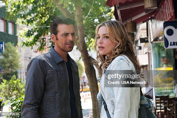 Trigger Cut" Episode 511 -- Pictured: Oded Fehr as Eyal, Piper Perabo as Annie Walker --