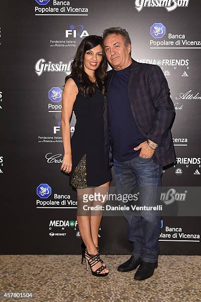 Saverio Moschillo and Alessandra Moschillo attend the Gala Dinner 'La Grande Bellezza' during the 9th Rome Film Festival on October 24, 2014 in Rome,...