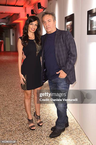 Saverio Moschillo and Alessandra Moschillo attend the Gala Dinner 'La Grande Bellezza' during the 9th Rome Film Festival on October 24, 2014 in Rome,...
