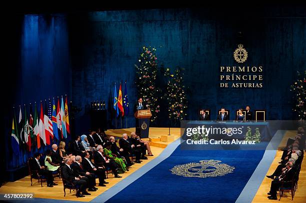 General view of the Principe de Asturias Awards 2014 ceremony at the Campoamor Theater on October 24, 2014 in Oviedo, Spain.