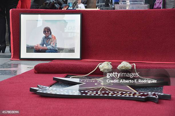 General view of the atmosphere at the ceremony posthumosly honoring John Denver with the 2,531st star on the Hollywood Walk of Fame on October 24,...