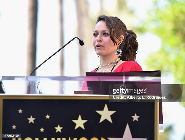 Jesse Belle Denver attends the ceremony posthumosly honoring John Denver with the 2,531st star on the Hollywood Walk of Fame on October 24, 2014 in...