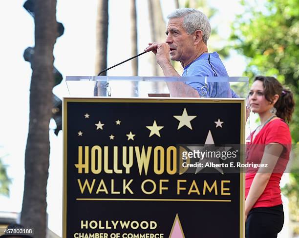 Songwriter Joe Henry attend the ceremony posthumosly honoring John Denver with the 2,531st star on the Hollywood Walk of Fame on October 24, 2014 in...