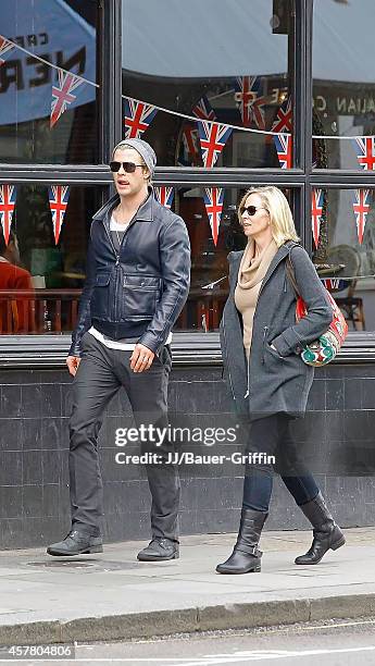 Chris Hemsworth and his mother Leonie Hemsworth are seen on May 10, 2012 in London, United Kingdom.