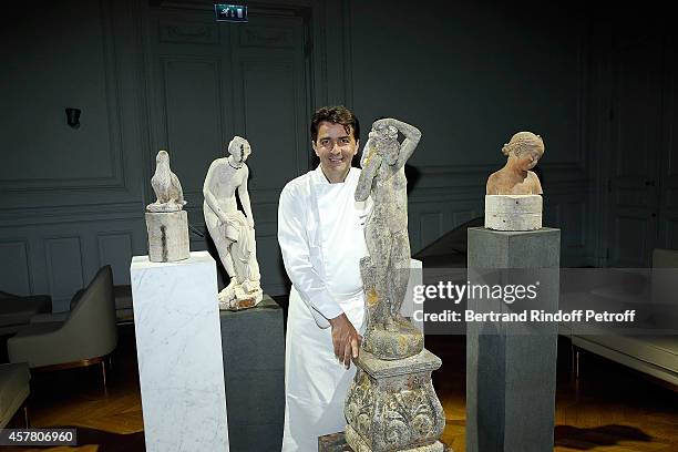 Chef Yannick Alleno attends the "Bal Jaune", Fondation d'Entreprise Ricard award for Art at Hotel Salomon de Rothschild on October 24, 2014 in Paris,...