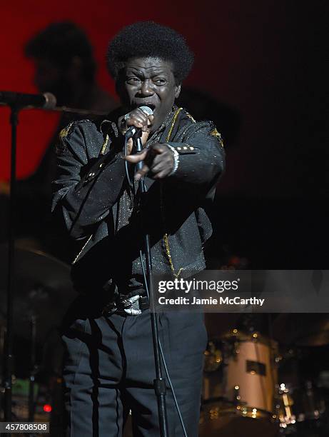 Charles Bradley performs at the 13th Annual A Great Night In Harlem Gala Benefiting The Jazz Musicians Emergency Fund at The Apollo Theater on...