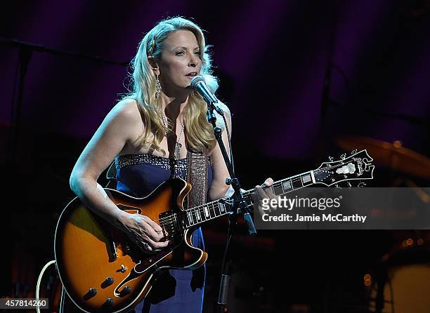 Susan Tedaschi performs at the 13th Annual A Great Night In Harlem Gala Benefiting The Jazz Musicians Emergency Fund at The Apollo Theater on October...