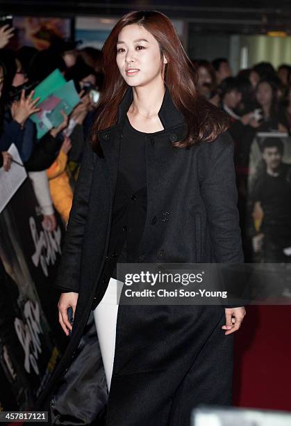 Jang Shin-Young attends the 'The Suspect' VIP press screening at COEX Megabox on December 17, 2013 in Seoul, South Korea.