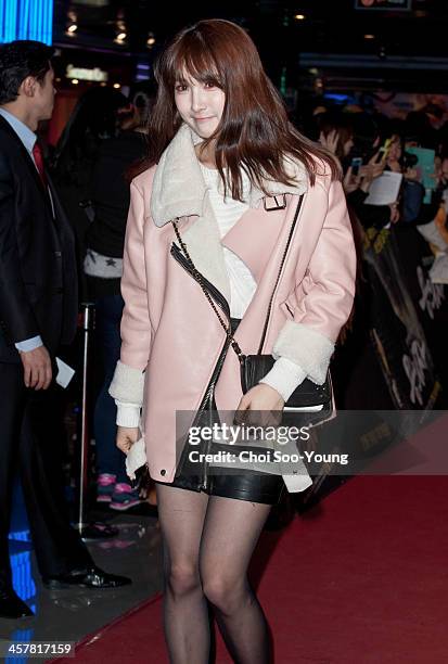 Ji-Hyun attends the 'The Suspect' VIP press screening at COEX Megabox on December 17, 2013 in Seoul, South Korea.