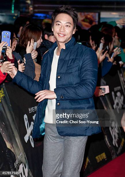 Oh Man-Seok attends the 'The Suspect' VIP press screening at COEX Megabox on December 17, 2013 in Seoul, South Korea.