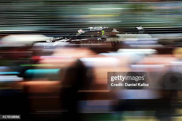 Todd Kelly drives the Jack DanielÕs Racing Nissan during the top ten shootout for the Gold Coast 600, which is round 12 of the V8 Supercars...